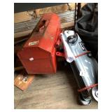 Tool box filled with a 16 piece punch and chisel s