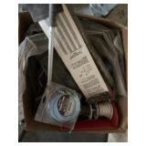 Lot with wiring harnesses, Delta bench grinder, et