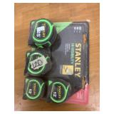 Stanley 4 piece tape measure set new