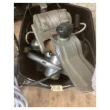 Lot with a  vintage aluminum planer, wood sander a