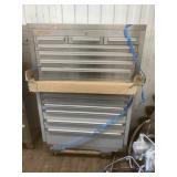 Steel Glide heavy duty steel tool box, has technic