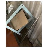 Vintage Delta table saw with standard metal base,