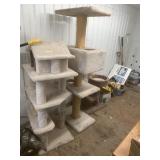 3 Assorted cat trees, all used but with plenty of