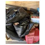 Large lot:  clothing, blankets, home supplies, and