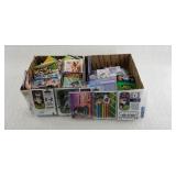 2 Boxes of various NFL vintage cards: autographed