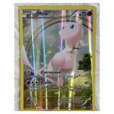 Pokémon card MEW from 2016 Holographic card, XY110