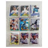 Assorted lot of baseball cards: 1989 Ken Griffey J