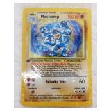Sealed Base Set Machamp Pokémon card, first ed. #8