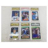 Lot of 6 graded MLB cards, by Mint Grading Service