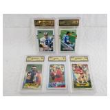 Lot of 5 rated NFL cards by MINT (not in service t