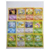 Lot of multiple Pokémon cards from the 1999 Base s
