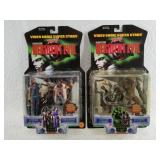 2 Vintage 1998 Capcom resident Evil action figures