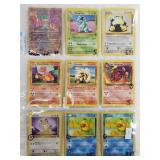 Lot of vintage Pokémon cards: Snorlax, Dark Charme