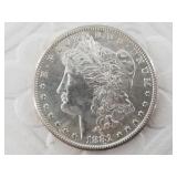 1881 S Morgan silver dollar  MS60