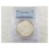 1885 Morgan silver dollar  MS64 PCGS