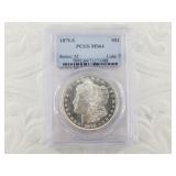 1879 S Morgan silver dollar , MS64 PCGS