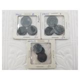 9 Total WWII German zinc coins 1940-1943 Munich Mi