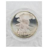 Franklin Mint sterling silver medallion 66 1/2 gra