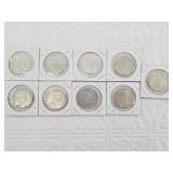 9  1950s and 1960s Austrian silver 25 schilling co