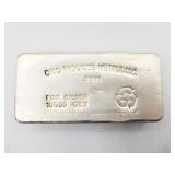 100 OZT bar of .9995 silver from Ohio Precious M