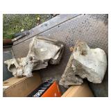 3 Sections of an old pre-land act ancient whale sk