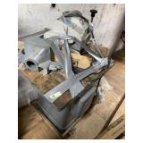 Heavy duty planer on a base, with a bag of abrasiv