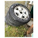 Set of Cooper Discovery studded winter tires, 245/