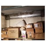 Shelf lot with lamps, light bulbs, motors, etc. NO