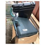 Variety of tools and assorted records, cassette ta