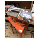 Polymax -3 scroll saw on a metal base with extra s