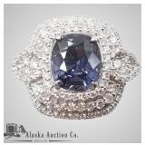 Natural unheated color change spinel and diamond r