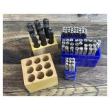 Steel letter and number stamps