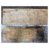 2 Curly maple planks, largest is 24" x 8.25" x 2.5