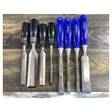 Stanley and Marples chisel set