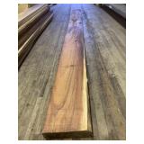 Koa wood board 92" x 7" x 2" fine finish notched a