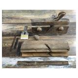 Pair of vintage shift board planes