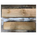 2 Maple planks, largest is 22" long