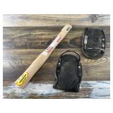Lot with new hickory claw hammer handle and 2 padd