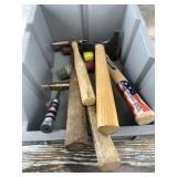 Assorted hammers