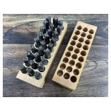 Lot of steel stamps of the alphabet