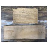 2 Maple planks, longest is 24", smaller one is unm