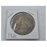 1921 Morgan silver dollar