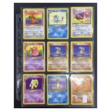 Nine 1999 Vintage Pokemon non holo Rares. Includin