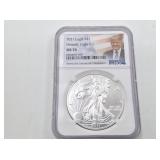 2021 Silver eagle variety T-1 Heraldic eagle grade