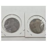 Two British large pennies 1881, 1891