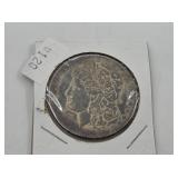 1886 Morgan, appears to have survived a fire