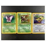 Three 1999 Vintage Pokemon Holographic Cards. Incl