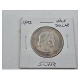 1893 Columbian Expo silver half dollar