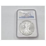 2012 Silver eagle early release, MS70 by NGC