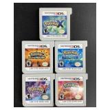 Lot of Five Nintendo Pokemon 3ds games. Including